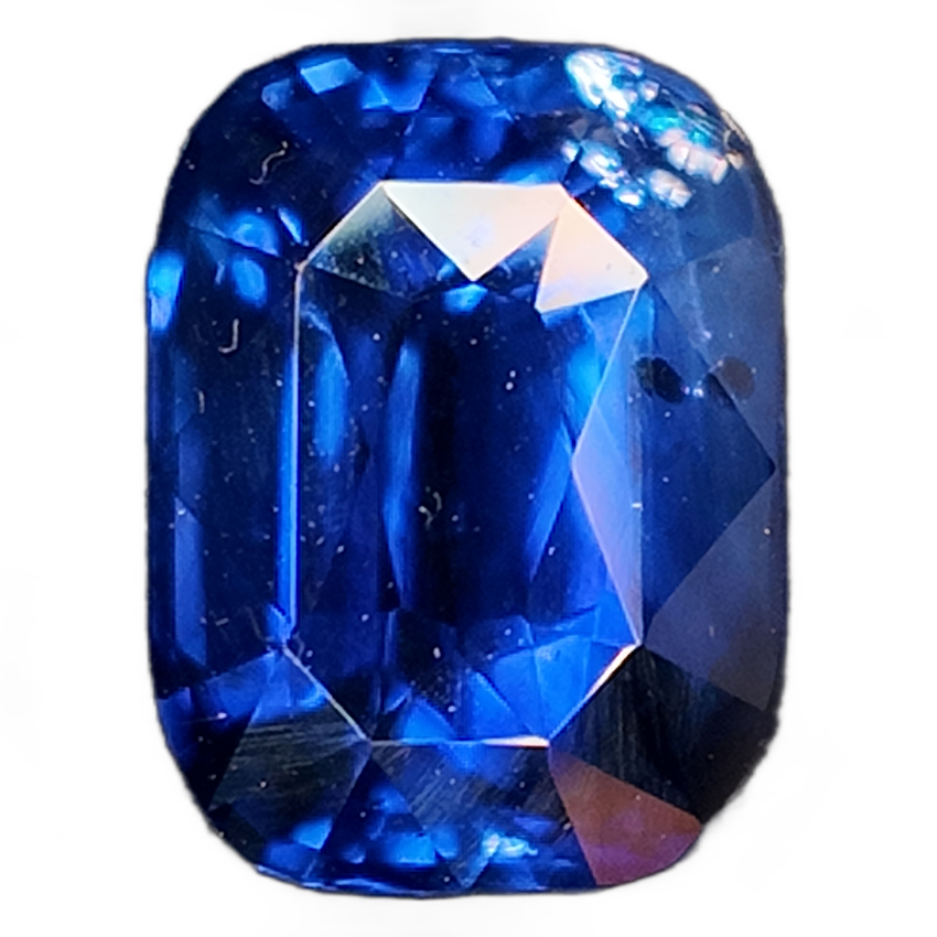 2.56ct Sapphire ROYAL BLUE H 8,37* 6,29* 5,02 mm AIGS