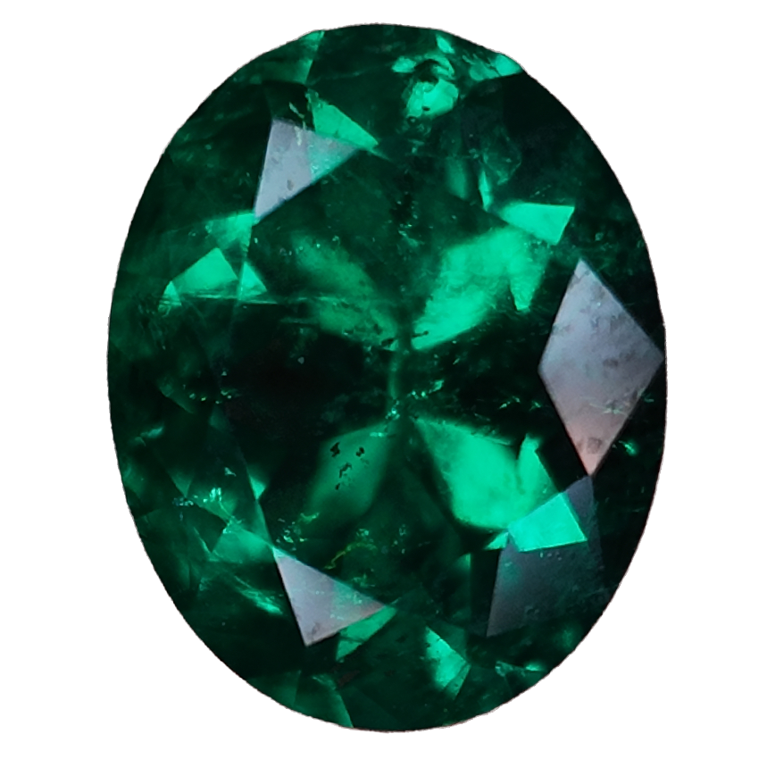 2.08ct OLD MINE MUZO emerald minor oil 9.89 * 7.87 * 5.13 mm GRS